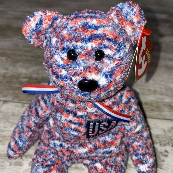 TY Beanie Baby 2000 USA Bear Tag Errors Collectible Rare Limited Edition Error! - Picture 2 of 6